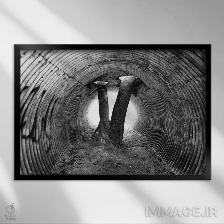 تابلو دکوراتیو عکاسی خیابانی ۴۸ اثر گلاوکو منهالی - نمای قابدار مشکی