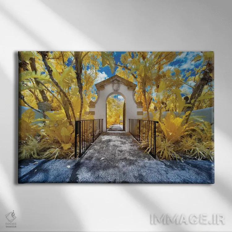 تابلو دکوراتیو میامی مادون قرمز ۳ اثر گلاوکو منهالی - نمای روبهرو روی دیوار