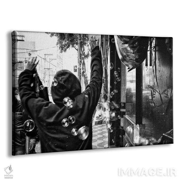تابلو دکوراتیو عکاسی خیابانی ۶ اثر گلاوکو منهالی - نمای پرسپکتیو محصول
