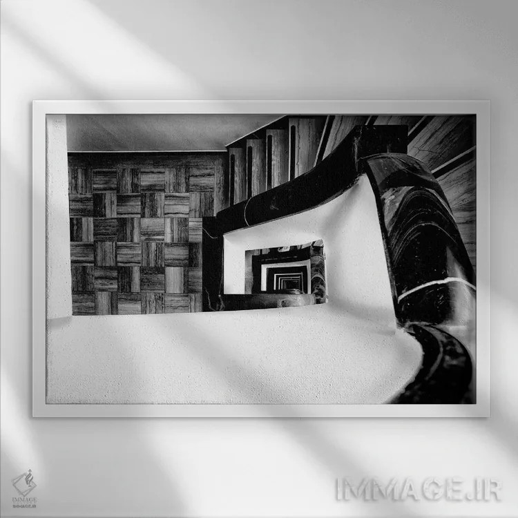 تابلو دکوراتیو عکاسی خیابانی ۵۲ اثر گلاوکو منهالی - نمای قابدار سفید