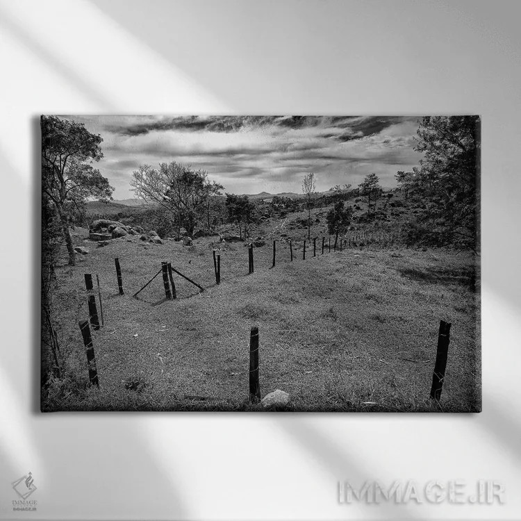 تابلو دکوراتیو منظره شماره ۷ اثر گلاوکو منهالی - نمای روبهرو روی دیوار