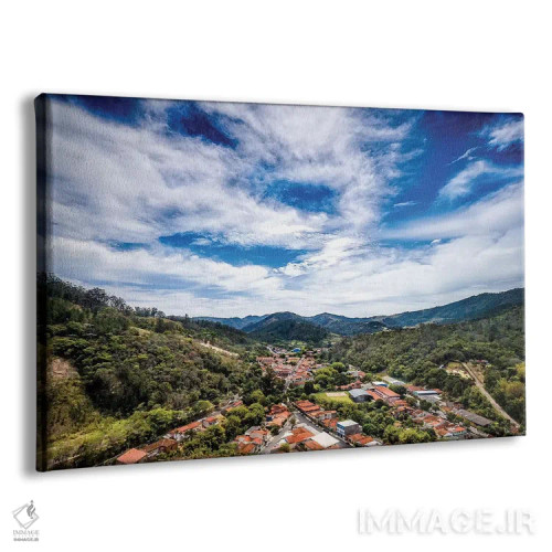 تابلو دکوراتیو منظره شماره ۱۱ اثر گلاوکو منهالی - نمای پرسپکتیو محصول