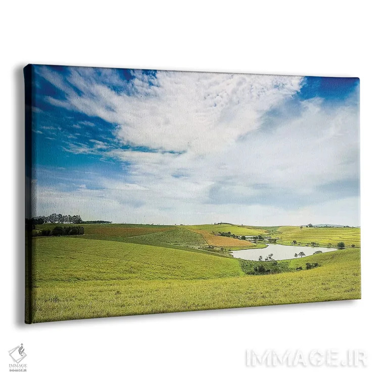 تابلو دکوراتیو منظره شماره ۱۹ اثر گلاوکو منهالی - نمای پرسپکتیو محصول