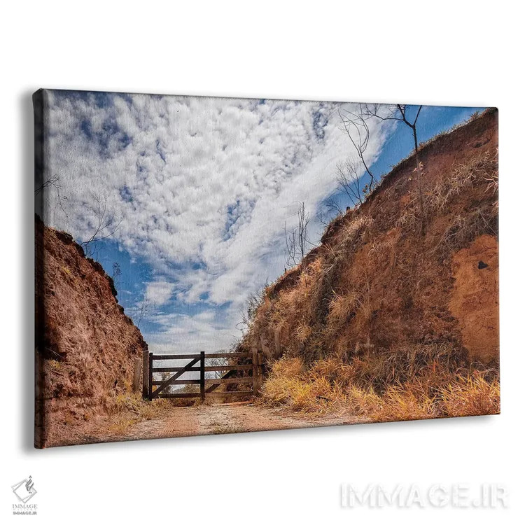 تابلو دکوراتیو منظره شماره ۱۸ اثر گلاوکو منهالی - نمای پرسپکتیو محصول