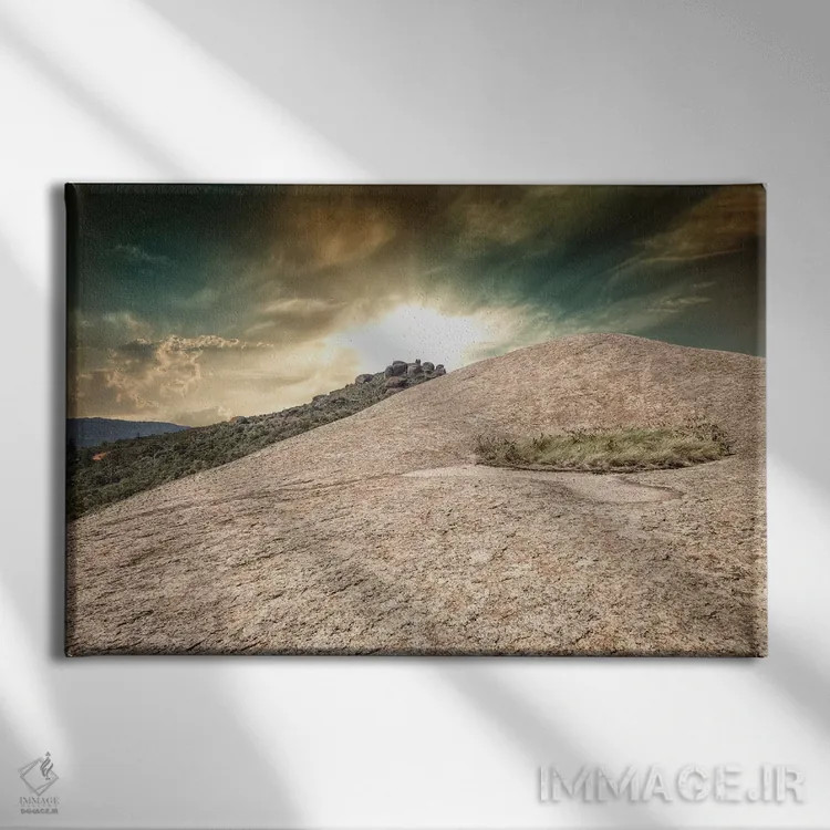 تابلو دکوراتیو منظره شماره ۲۲ اثر گلاوکو منهالی - نمای روبهرو روی دیوار