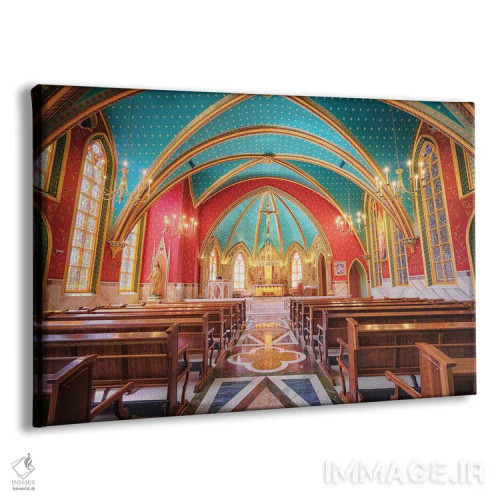 تابلو دکوراتیو داخل کلیسای جامع شماره ۲ اثر گلاوکو منهالی - نمای پرسپکتیو محصول