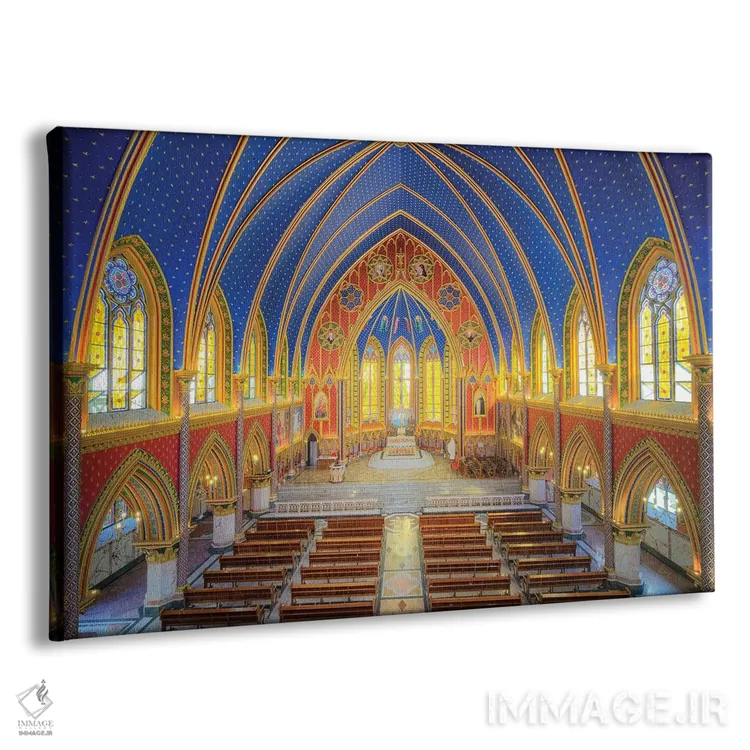 تابلو دکوراتیو داخل کلیسای جامع شماره ۱ اثر گلاوکو منهالی - نمای پرسپکتیو محصول