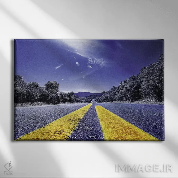 تابلو دکوراتیو جاده اثر گلاوکو منهالی - نمای روبهرو روی دیوار