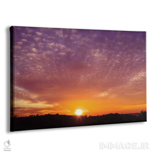 تابلو دکوراتیو غروب آفتاب اثر گلاوکو منهالی - نمای پرسپکتیو محصول