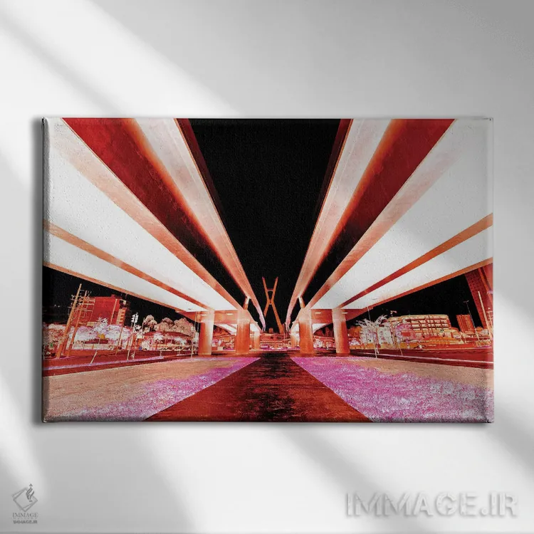 تابلو دکوراتیو پل سائوپائولو I اثر گلاوکو منهالی - نمای روبهرو روی دیوار