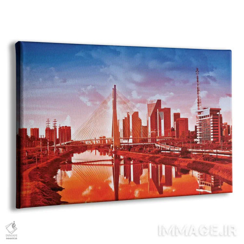 تابلو دکوراتیو پل سائوپائولو V اثر گلاوکو منهالی - نمای پرسپکتیو محصول