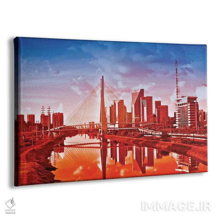 تابلو دکوراتیو پل سائوپائولو V اثر گلاوکو منهالی - نمای پرسپکتیو محصول