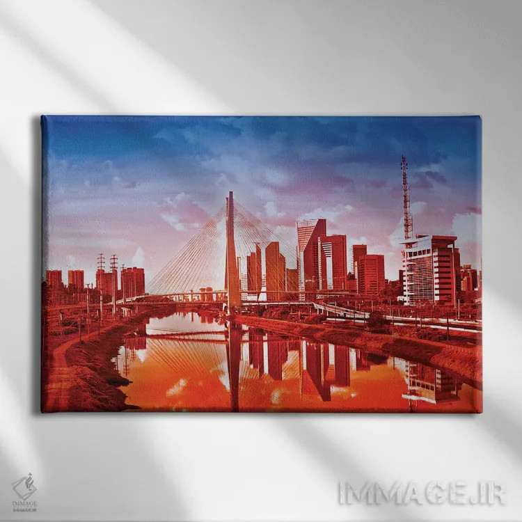 تابلو دکوراتیو پل سائوپائولو V اثر گلاوکو منهالی - نمای روبهرو روی دیوار