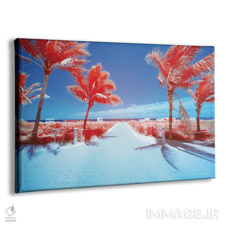 تابلو دکوراتیو درخت نخل III اثر گلاوکو منهالی - نمای پرسپکتیو محصول