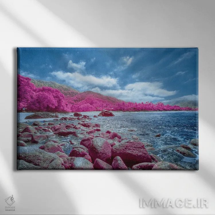 تابلو دکوراتیو ساحل هماهنگی اثر گلاوکو منهالی - نمای روبهرو روی دیوار