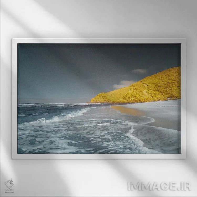 تابلو دکوراتیو زنجیره والن ویل اثر گلاوکو منهالی - نمای قابدار سفید