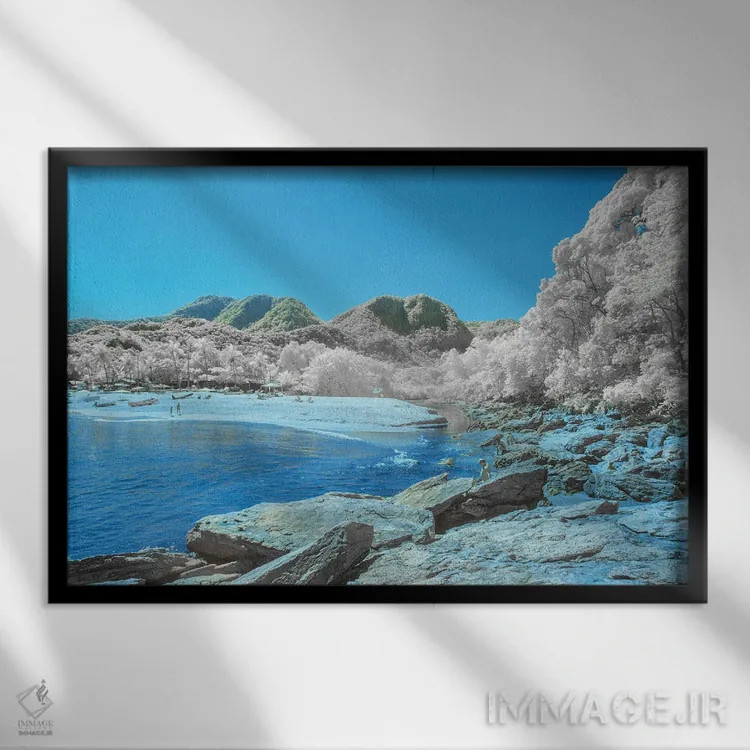 تابلو دکوراتیو سرنوشت شورانگیز اثر گلاوکو منهالی - نمای قابدار مشکی