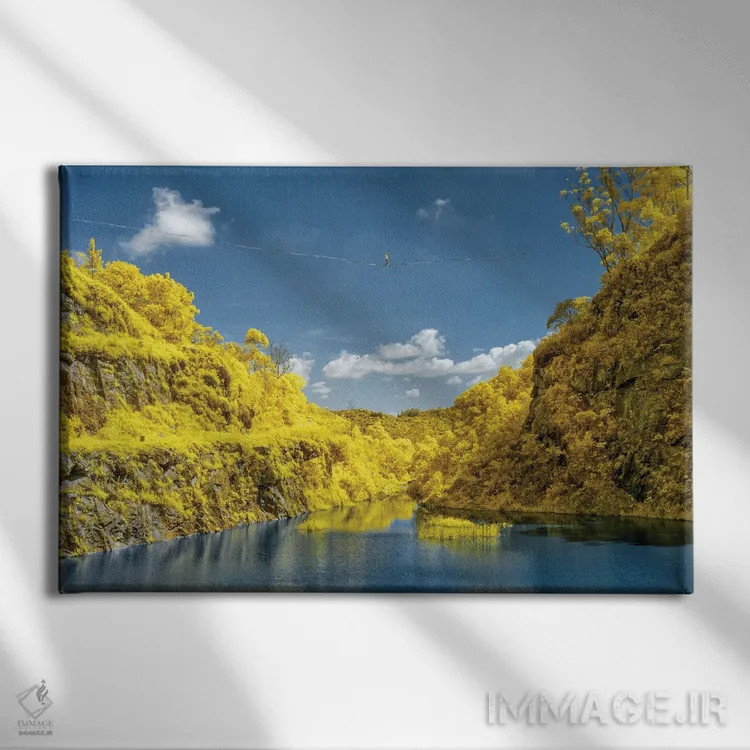 تابلو دکوراتیو اسلک لاین III اثر گلاوکو منهالی - نمای روبهرو روی دیوار