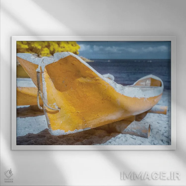 تابلو دکوراتیو افراط های همیشگی اثر گلاوکو منهالی - نمای قابدار سفید