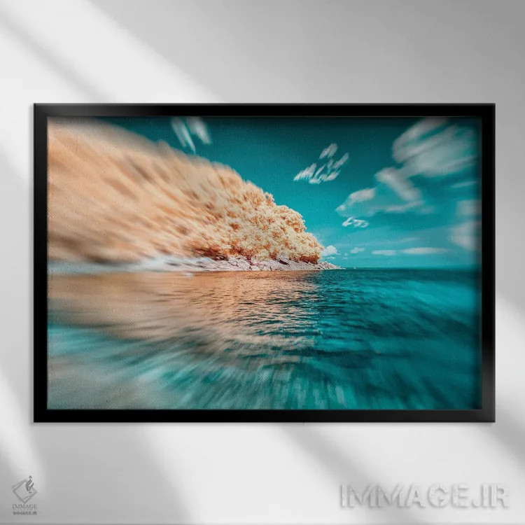 تابلو دکوراتیو جاه طلبی های شفافیت اثر گلاوکو منهالی - نمای قابدار مشکی