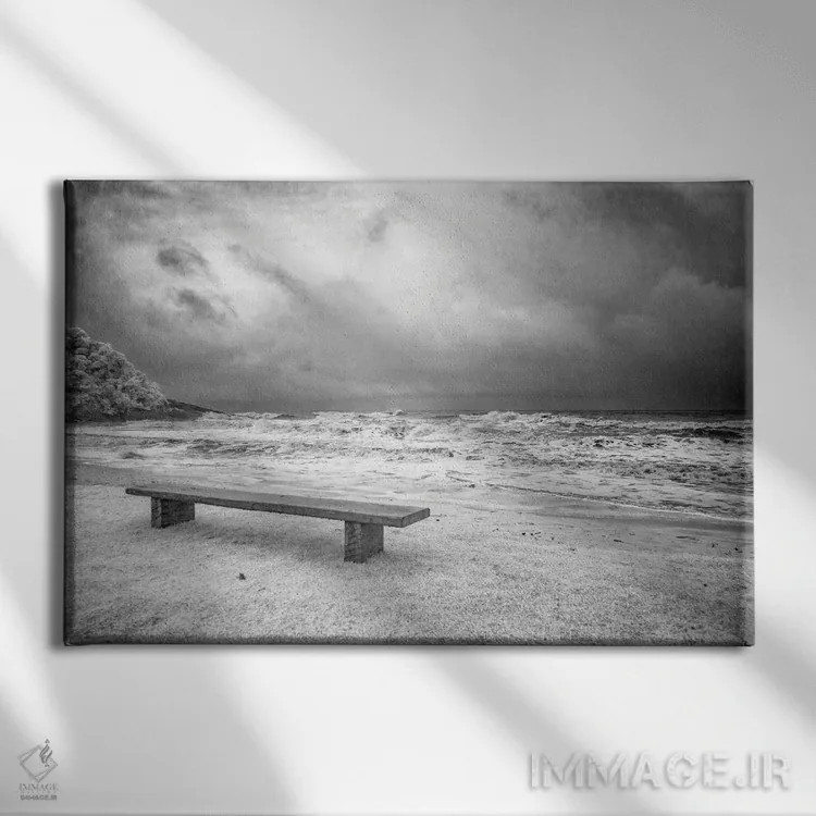 تابلو دکوراتیو طوفانی اثر گلاوکو منهالی - نمای روبهرو روی دیوار