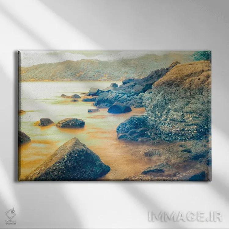 تابلو دکوراتیو زمستان ملایم اثر گلاوکو منهالی - نمای روبهرو روی دیوار