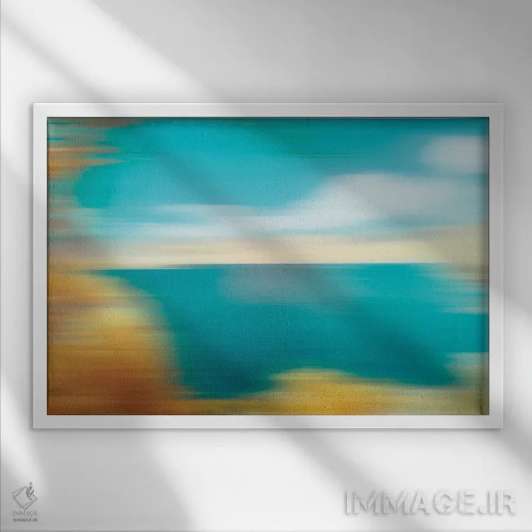 تابلو دکوراتیو بی نهایت اثر گلاوکو منهالی - نمای قابدار سفید