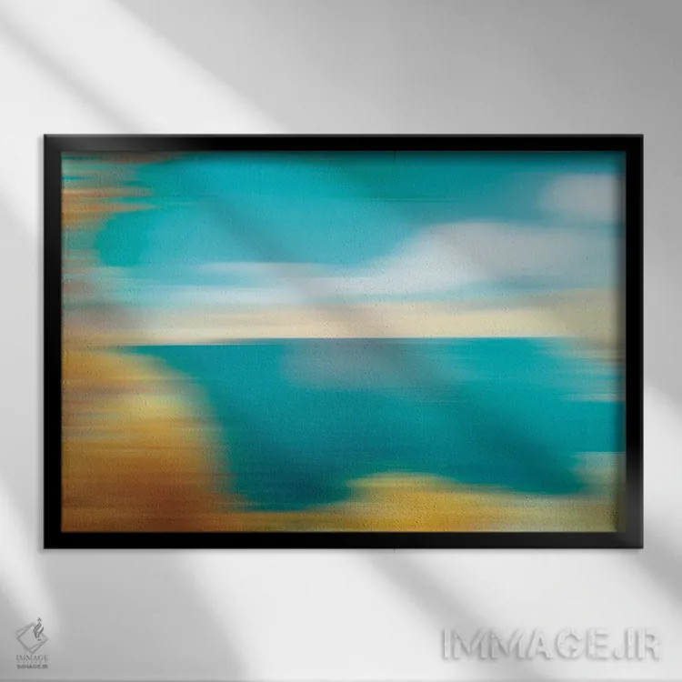 تابلو دکوراتیو بی نهایت اثر گلاوکو منهالی - نمای قابدار مشکی