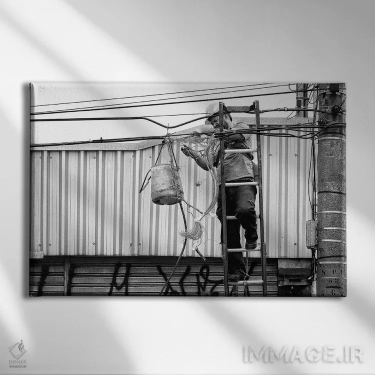 تابلو دکوراتیو خیابان های سائوپائولو XCIV اثر گلاوکو منهالی - نمای روبهرو روی دیوار