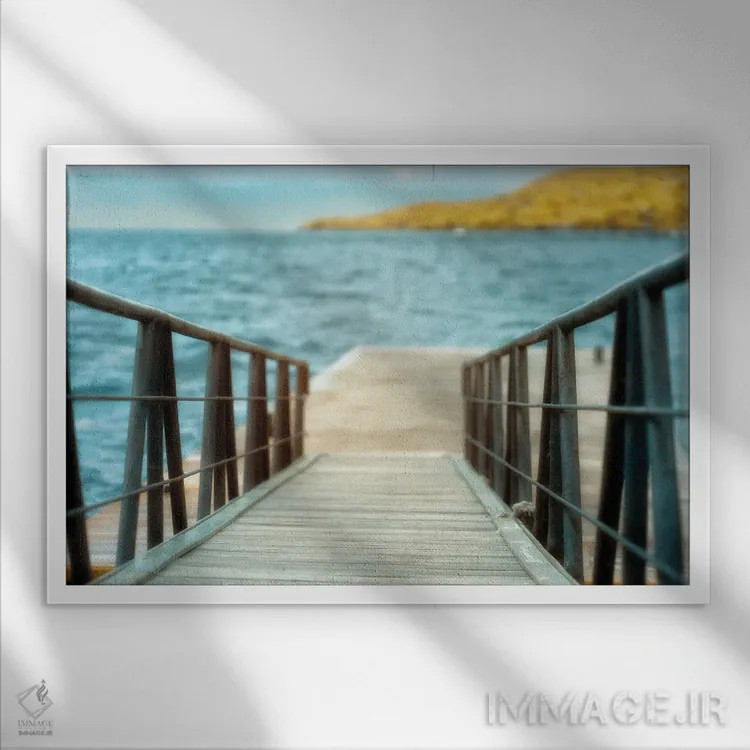 تابلو دکوراتیو خشم دگرگون شده اثر گلاوکو منهالی - نمای قابدار سفید