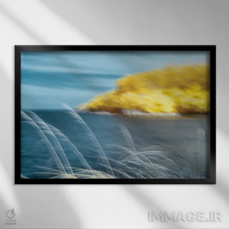 تابلو دکوراتیو واقعیت خنده اثر گلاوکو منهالی - نمای قابدار مشکی