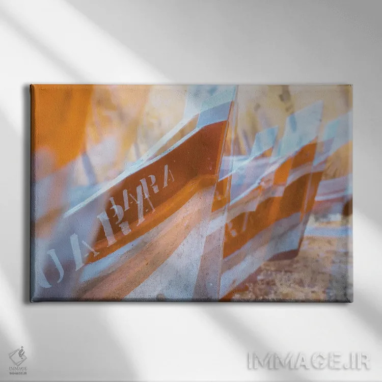 تابلو دکوراتیو عمل پرشور اثر گلاوکو منهالی - نمای روبهرو روی دیوار