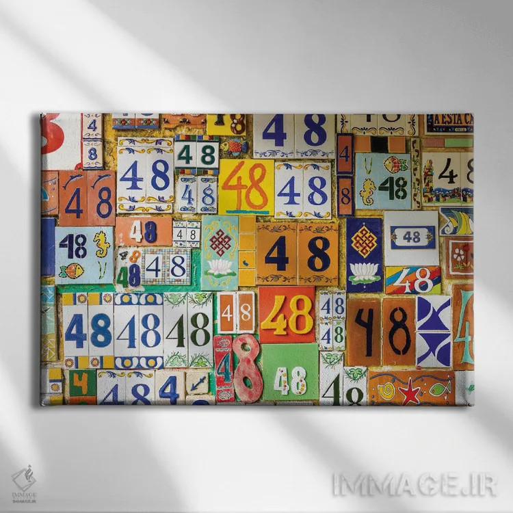 تابلو دکوراتیو ۴۸ اثر گلاوکو منهالی - نمای روبهرو روی دیوار