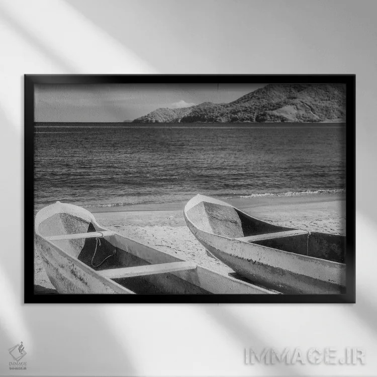 تابلو دکوراتیو موقت اثر گلاوکو منهالی - نمای قابدار مشکی