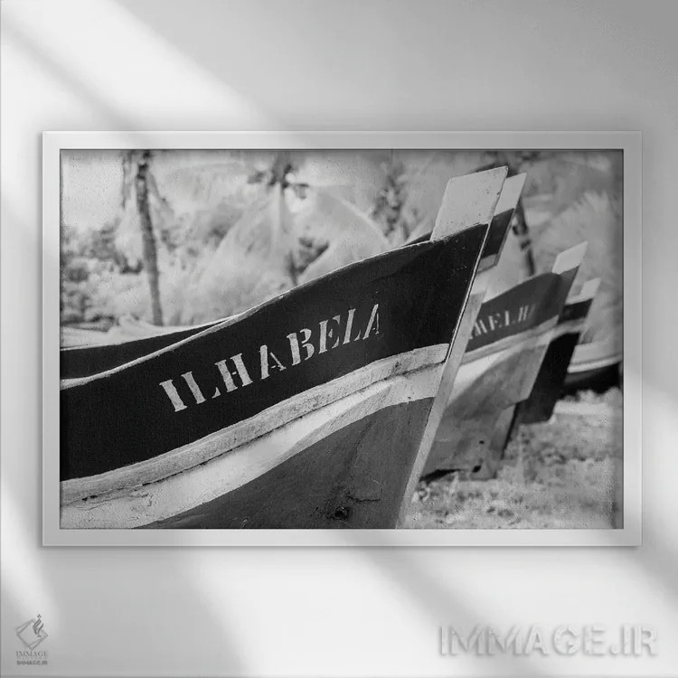 تابلو دکوراتیو ایلا بلا اثر گلاوکو منهالی - نمای قابدار سفید