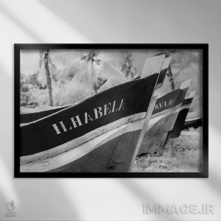 تابلو دکوراتیو ایلا بلا اثر گلاوکو منهالی - نمای قابدار مشکی