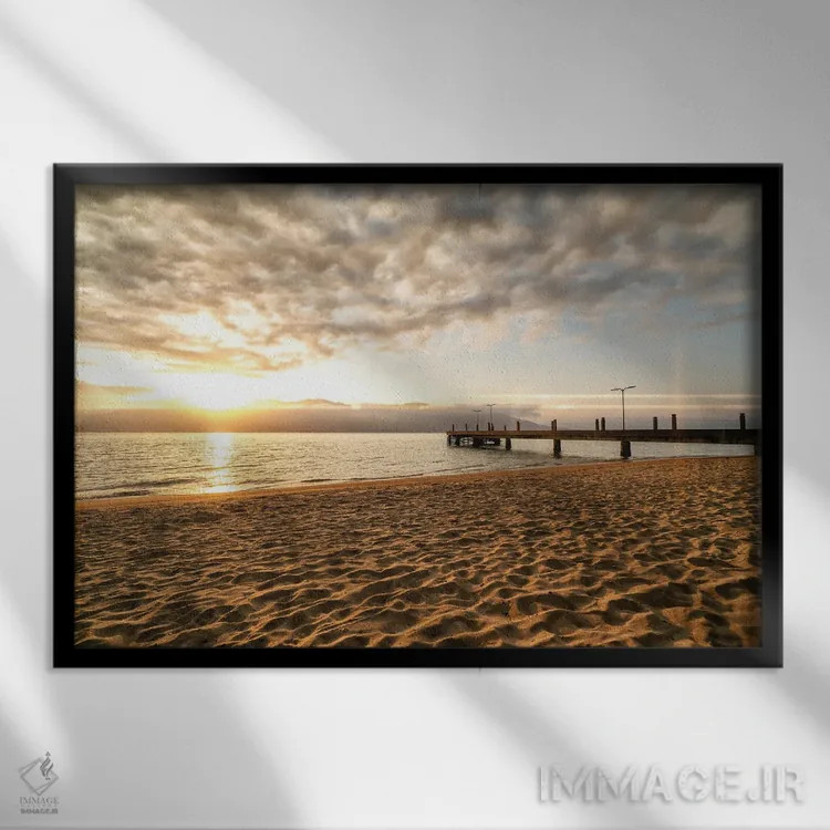 تابلو دکوراتیو تعجب از بهبود اثر گلاوکو منهالی - نمای قابدار مشکی