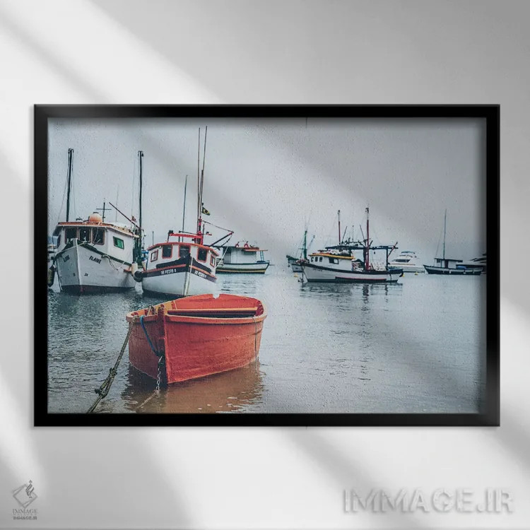 تابلو دکوراتیو دوزخی اثر گلاوکو منهالی - نمای قابدار مشکی