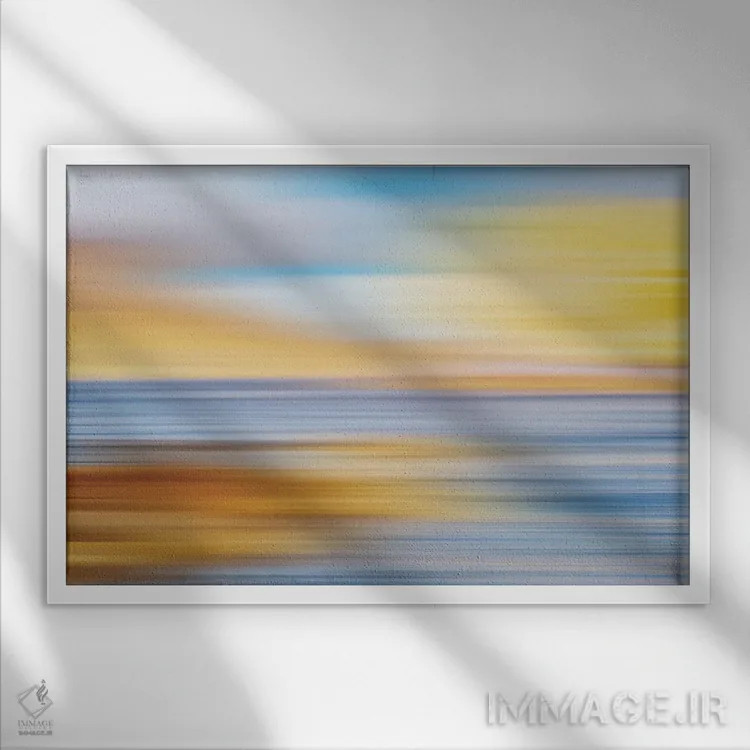 تابلو دکوراتیو گذرگاه سرنوشت اثر گلاوکو منهالی - نمای قابدار سفید