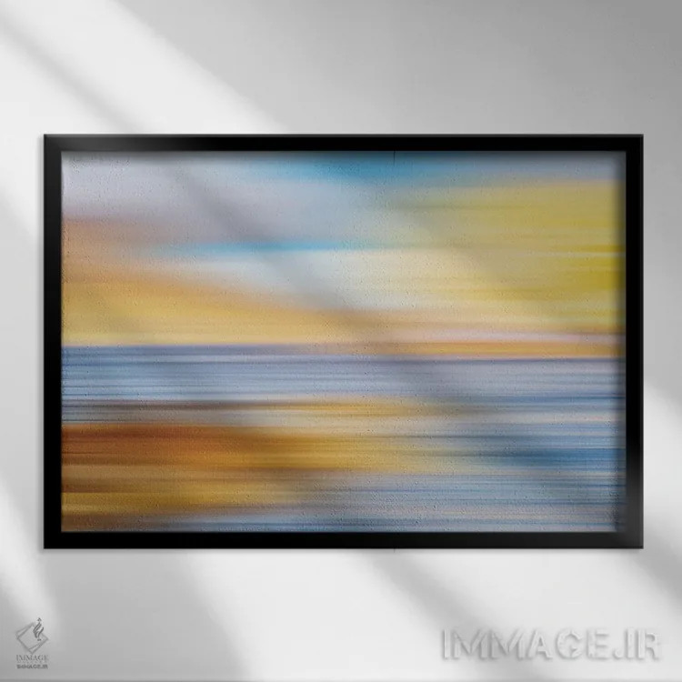 تابلو دکوراتیو گذرگاه سرنوشت اثر گلاوکو منهالی - نمای قابدار مشکی