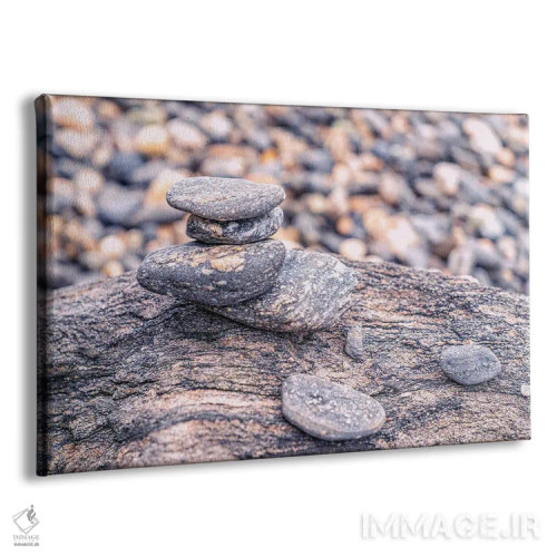 تابلو دکوراتیو سنگ های ذن اثر گلاوکو منهالی - نمای پرسپکتیو محصول