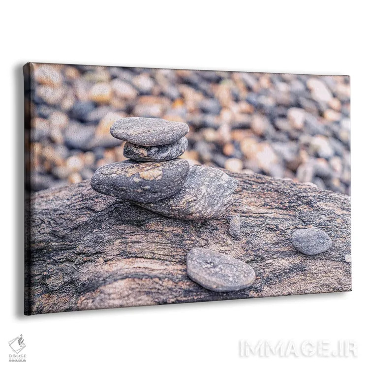 تابلو دکوراتیو سنگ های ذن اثر گلاوکو منهالی - نمای پرسپکتیو محصول