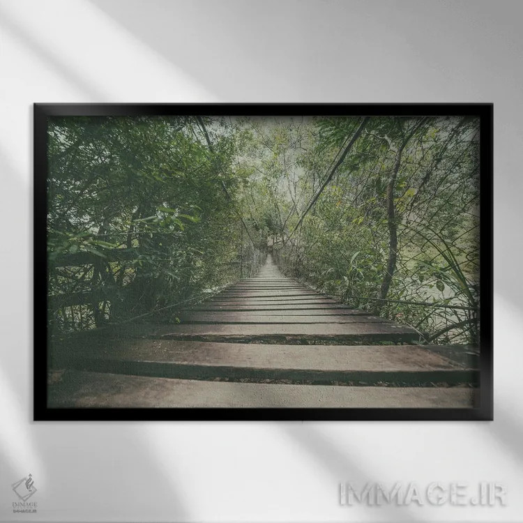 تابلو دکوراتیو سفر فریب اثر گلاوکو منهالی - نمای قابدار مشکی