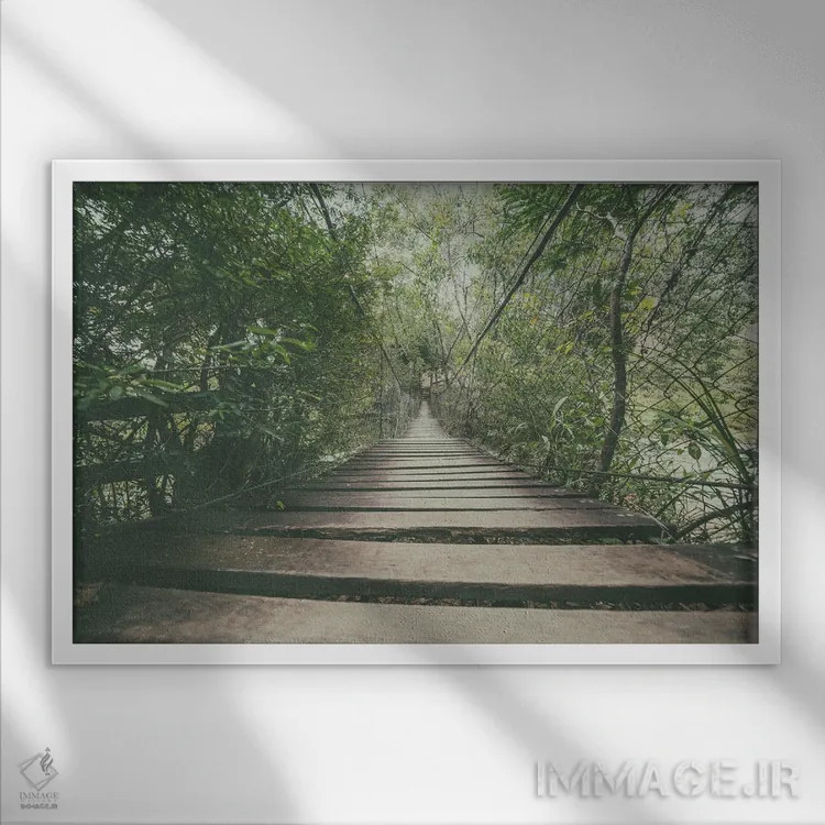 تابلو دکوراتیو سفر فریب اثر گلاوکو منهالی - نمای قابدار سفید