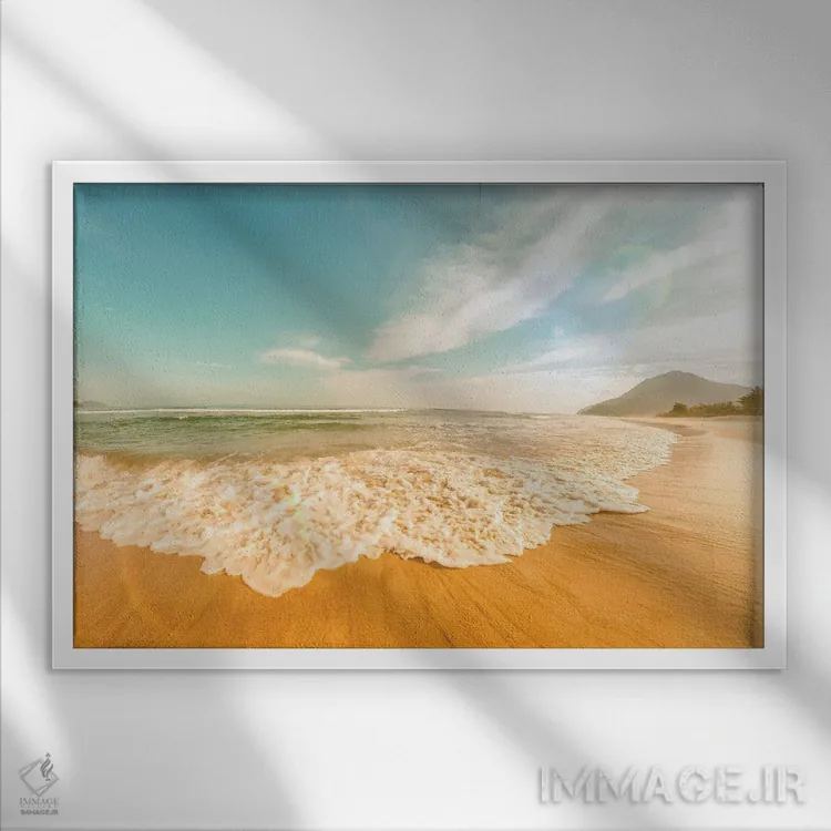 تابلو دکوراتیو تابستان برزیل اثر گلاوکو منهالی - نمای قابدار سفید