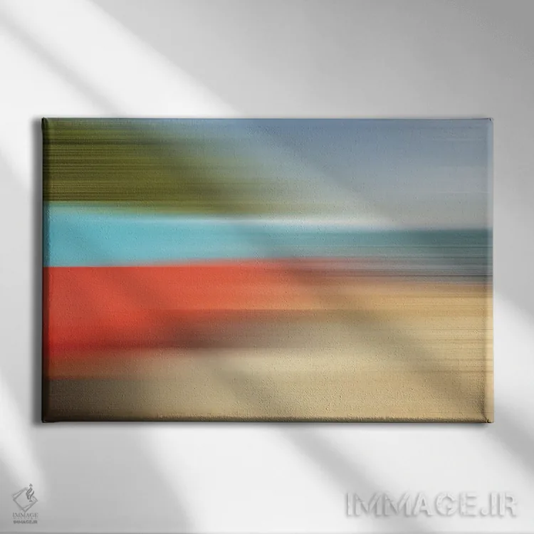 تابلو انتزاعی چراغ راهنمای پوینت کارنستیبل اثر گلاوکو منهالی - نمای روبهرو روی دیوار