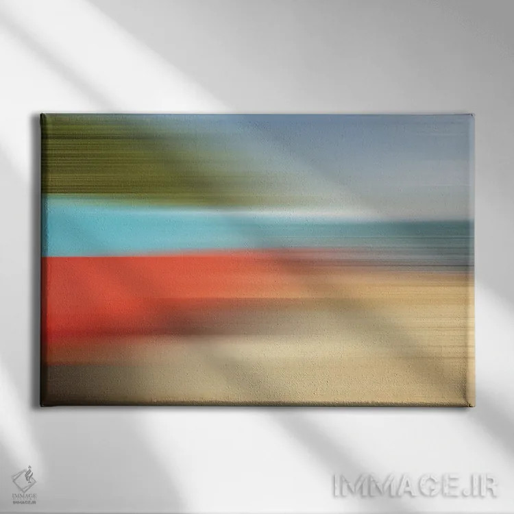 تابلو انتزاعی چراغ راهنمای پوینت کارنستیبل اثر گلاوکو منهالی - نمای روبهرو روی دیوار