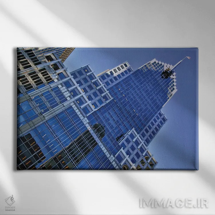 تابلو دکوراتیو ساختمان بزرگ اثر گلاوکو منهالی - نمای روبهرو روی دیوار