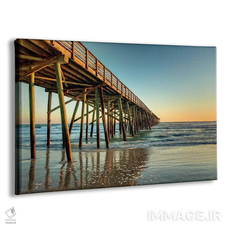 تابلو دکوراتیو اسکله به سوی دریا اثر گلن تیلور - نمای پرسپکتیو محصول