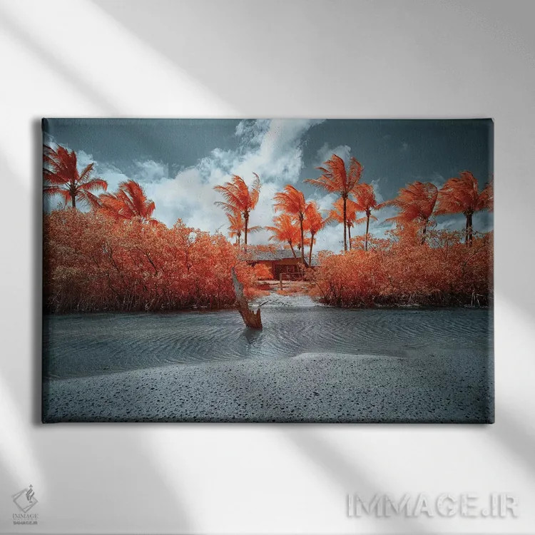 تابلو دکوراتیو خانه تنها اثر گلاوکو منهالی - نمای روبهرو روی دیوار